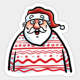 Santa Claus Sweater Sticker